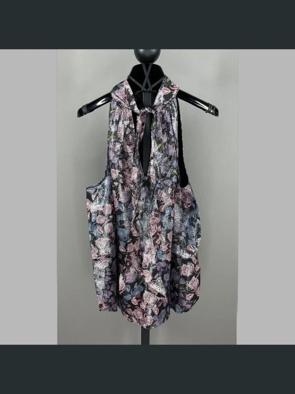 NEW J Crew Collection Shirt Womens Small pink purple black silk floral blouse